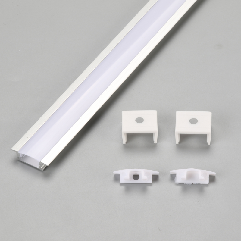 Próifíl cainéal alúmanaim stiallacha cuasaithe LED